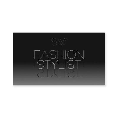 Elegant Black and White Mirror Font with Monogram