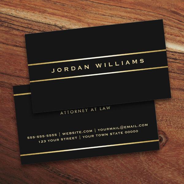 Elegant black gold gradient borders professional