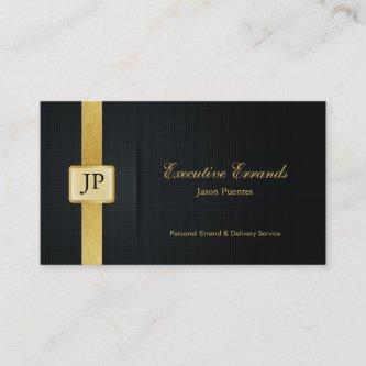 Elegant Black & Gold Professional Errand Service