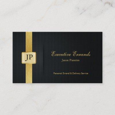 Elegant Black & Gold Professional Errand Service
