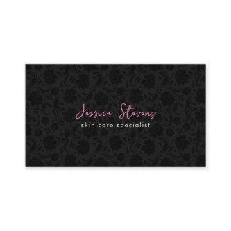 Elegant Black Pink & White Vintage Damasks