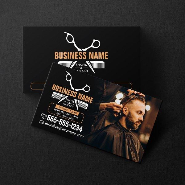 Elegant Black Professional BarberShop Hair Stylist