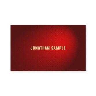Elegant Black Red Damask Premium Thick Luxury
