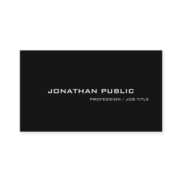 Elegant Black White Minimalist Design Trendy