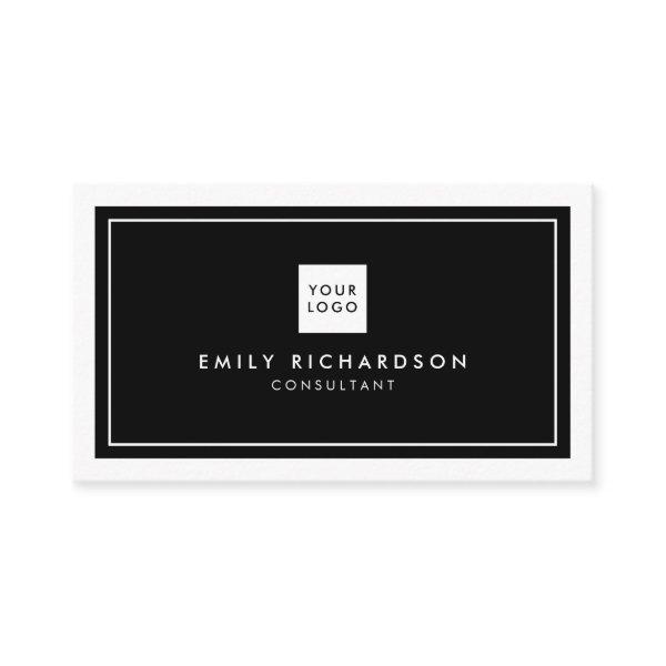 Elegant black white minimalist professional logo