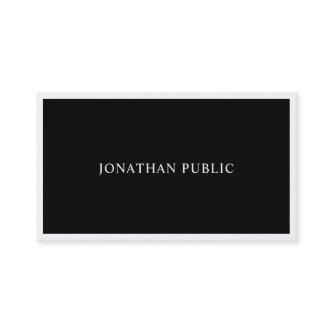 Elegant Black White Modern Simple Fashionable