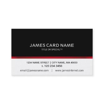 Elegant Black/White Red Line