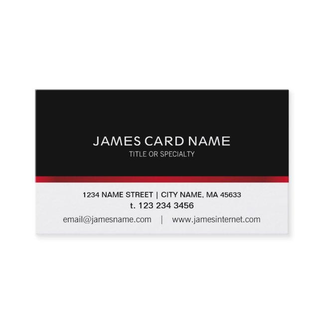 Elegant Black/White Red Line