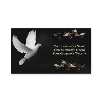 Elegant Black With White Dove