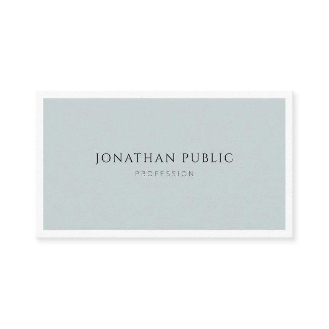 Elegant Blue Green Minimalist Simple Plain Modern