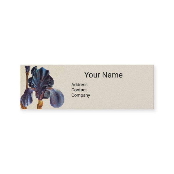 ELEGANT BLUE IRIS Monogram Mini