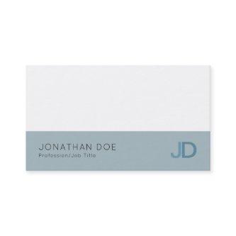 Elegant Blue Modern Professional Monogram Luxury