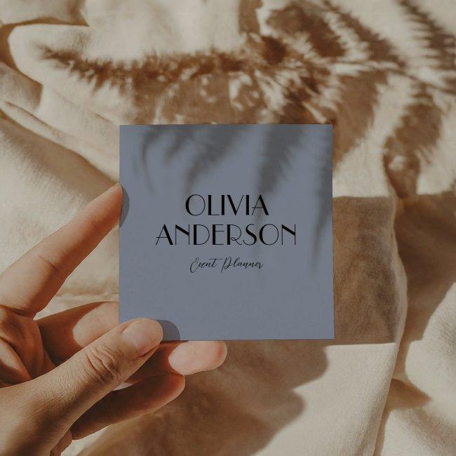 Elegant Blue Neutral Boho Modern Trendy Unique Square