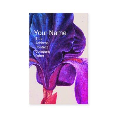 ELEGANT BLUE PURPLE IRIS Monogram