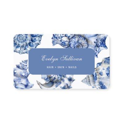 Elegant blue seashells