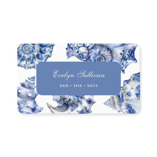 Elegant blue seashells