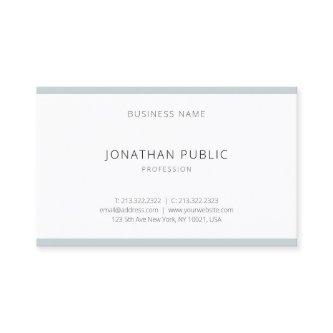 Elegant Blue White Modern Minimalistic Template