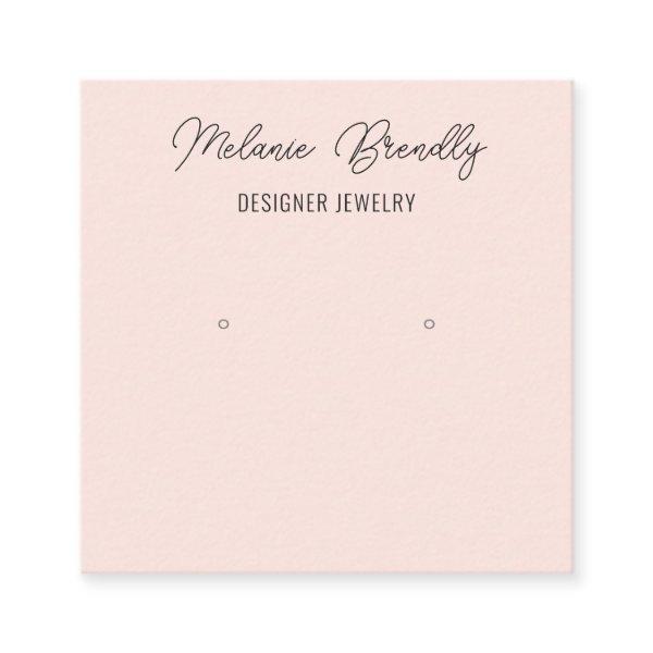 Elegant Blush Pink Jewelry Earring Display   Square