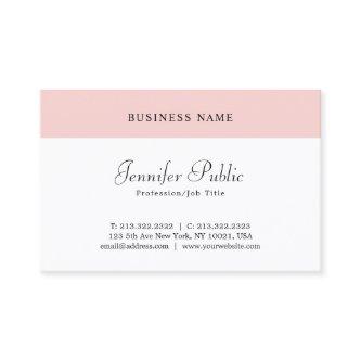 Elegant Blush Pink White Modern Simple Template