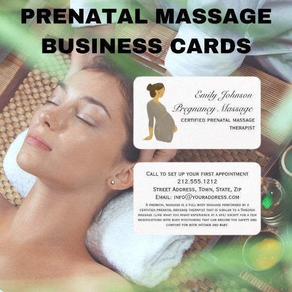 Elegant Boho Pregnancy Prenatal Massage Therapist