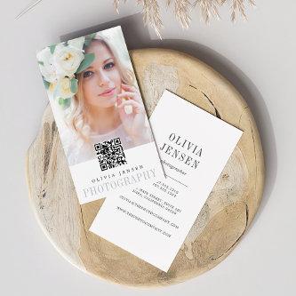 Elegant Border | Photographer QR Code Vertical