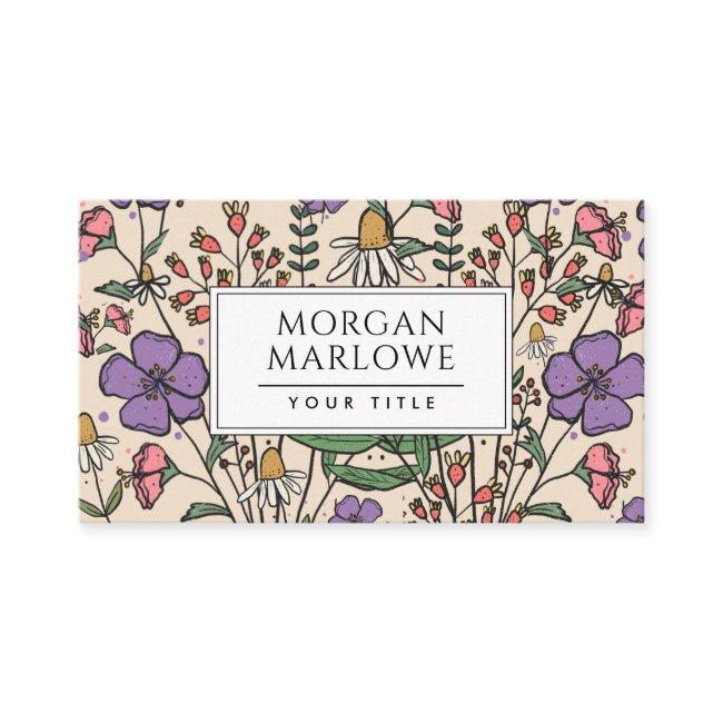 Elegant Botanical Wildflower Boho Botanical Floral