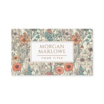 Elegant Botanical Wildflower Botanical Floral