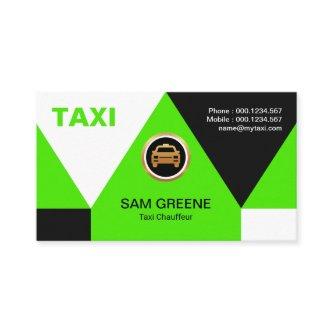 Elegant Bright Green Triangles Arrowhead Taxi