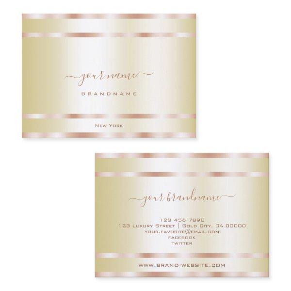 Elegant Bright Luminous Gold and Rose Golden Decor