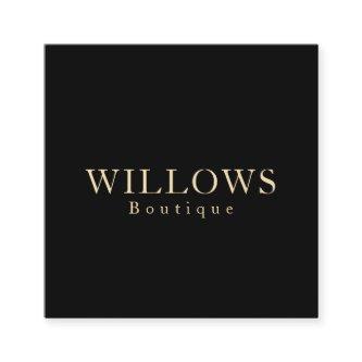 Elegant Brocade Black Professional Square
