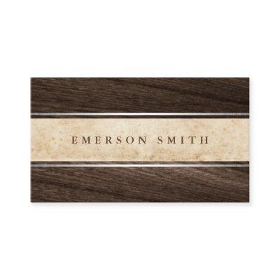 Elegant brown wood vintage parchment aged paper