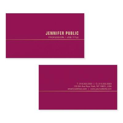 Elegant  Gold Trendy Viva Magenta