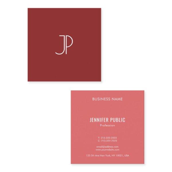 Elegant  Monogram Trend Colors