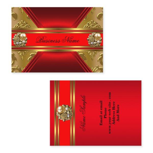 Elegant Business Red Gold Damask Jewel 2