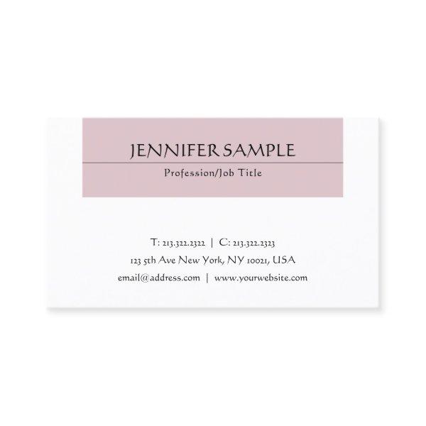 Elegant Calligraphic Typed Clean Design Modern