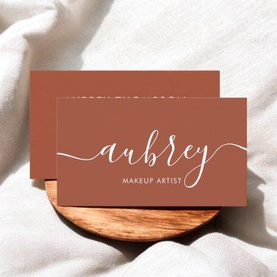 Elegant Calligraphy Modern Terracotta