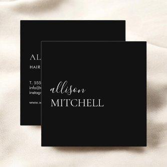 Elegant Calligraphy Professional Black Square