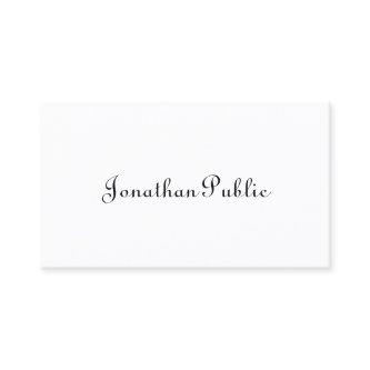 Elegant Calligraphy Script Minimalist Template