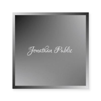 Elegant Calligraphy Script Name Modern Template Square