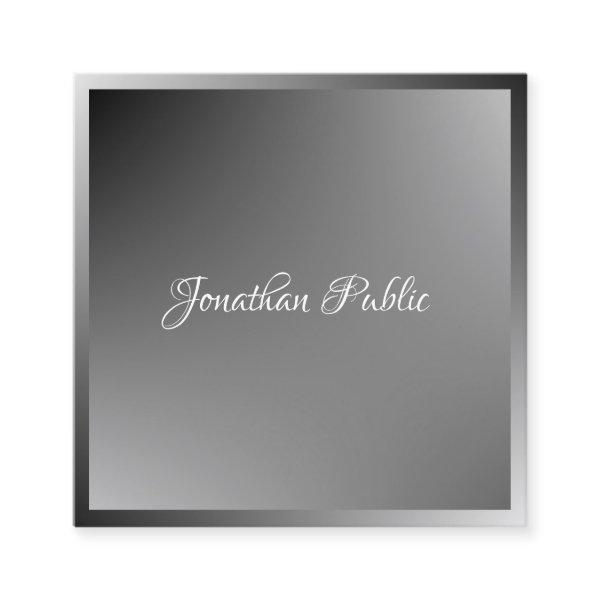 Elegant Calligraphy Script Name Modern Template Square