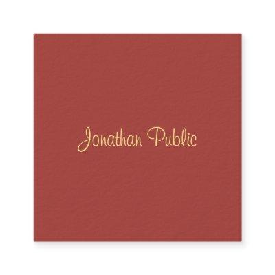 Elegant Calligraphy Script Name Modern Template Square