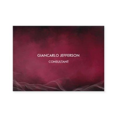 Elegant Carmine Red Minimalist Professional Chubby