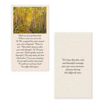 Elegant Celebration of Life Memorial Service Card