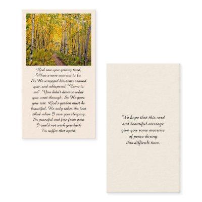 Elegant Celebration of Life Memorial Service Card