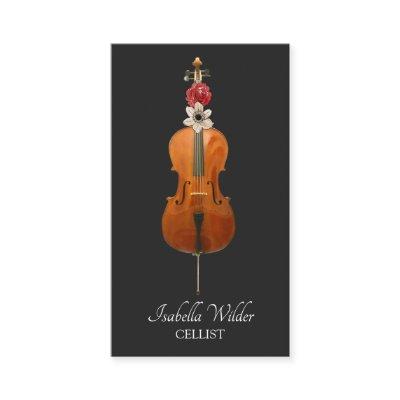 Elegant Cellist | Black