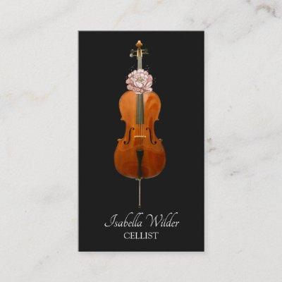 Elegant Cellist | Black