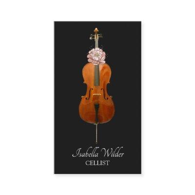 Elegant Cellist | Black