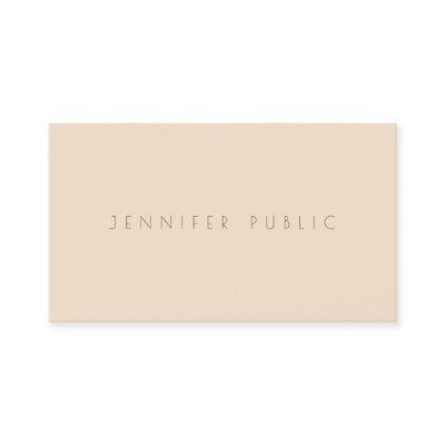 Elegant Champagne Color Trendy Minimalist Template