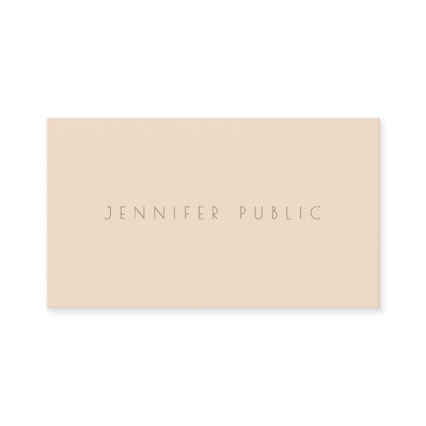 Elegant Champagne Color Trendy Minimalist Template