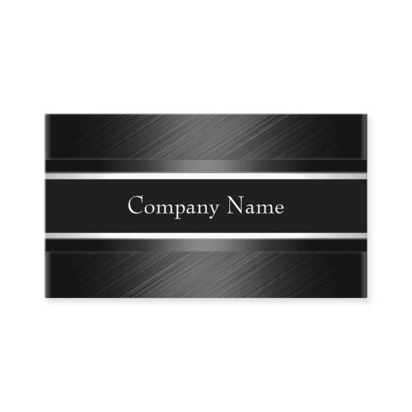 Elegant Charcoal Grey Black Silver